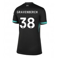 Fotballdrakt Dame Liverpool Ryan Gravenberch #38 Bortedrakt 2024-25 Kortermet